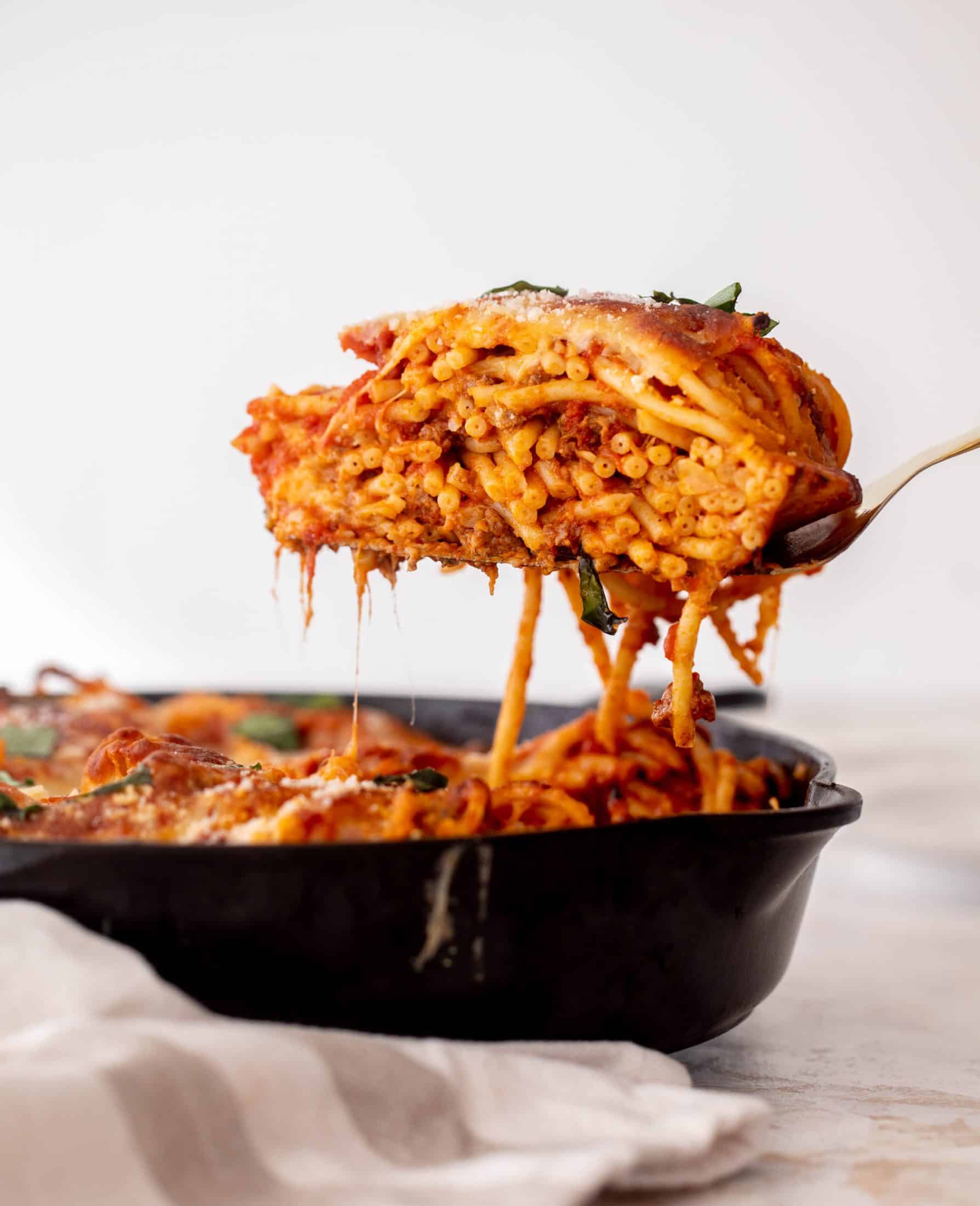 skillet bucatini pie