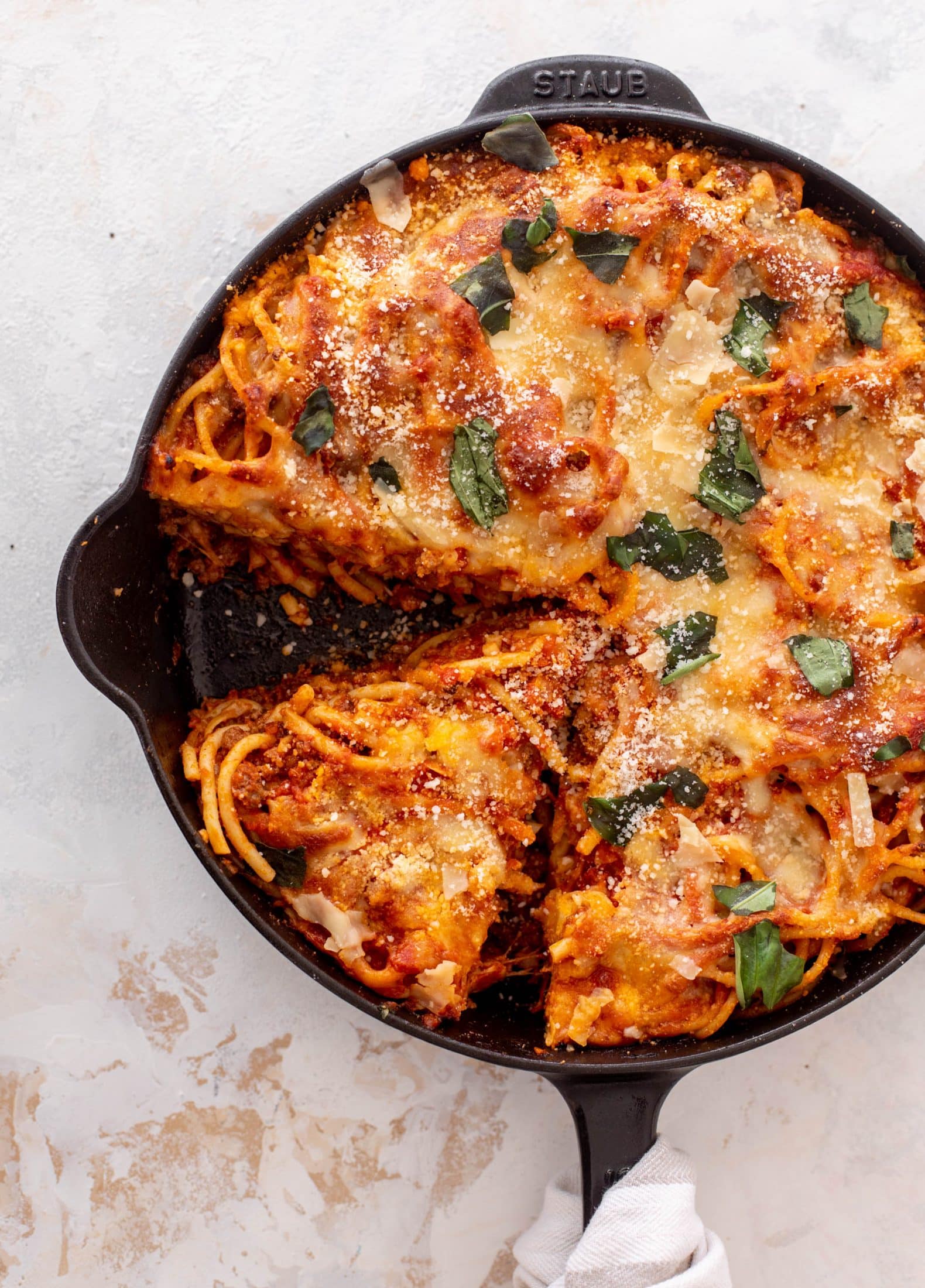 skillet bucatini pie