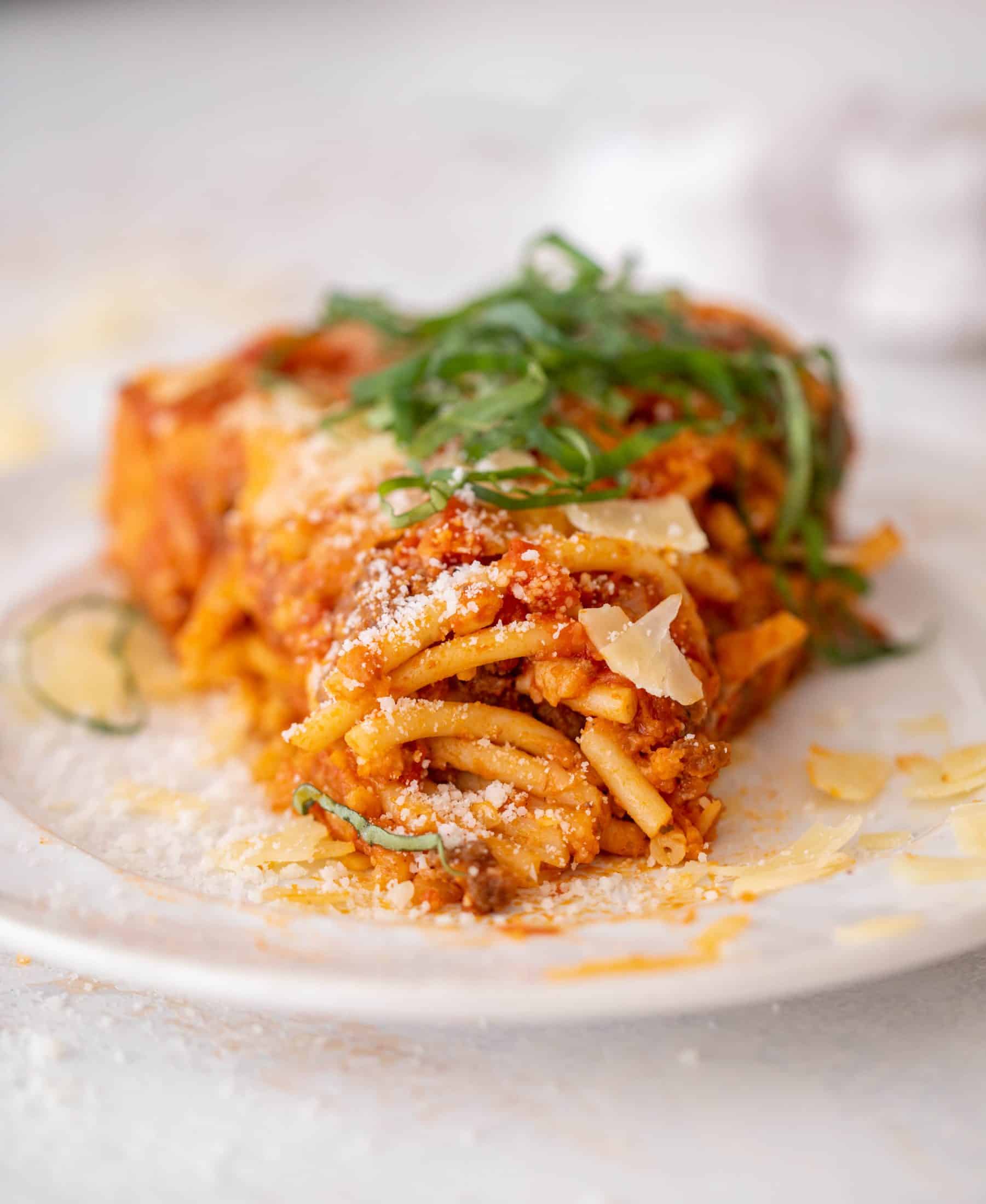 skillet bucatini pie