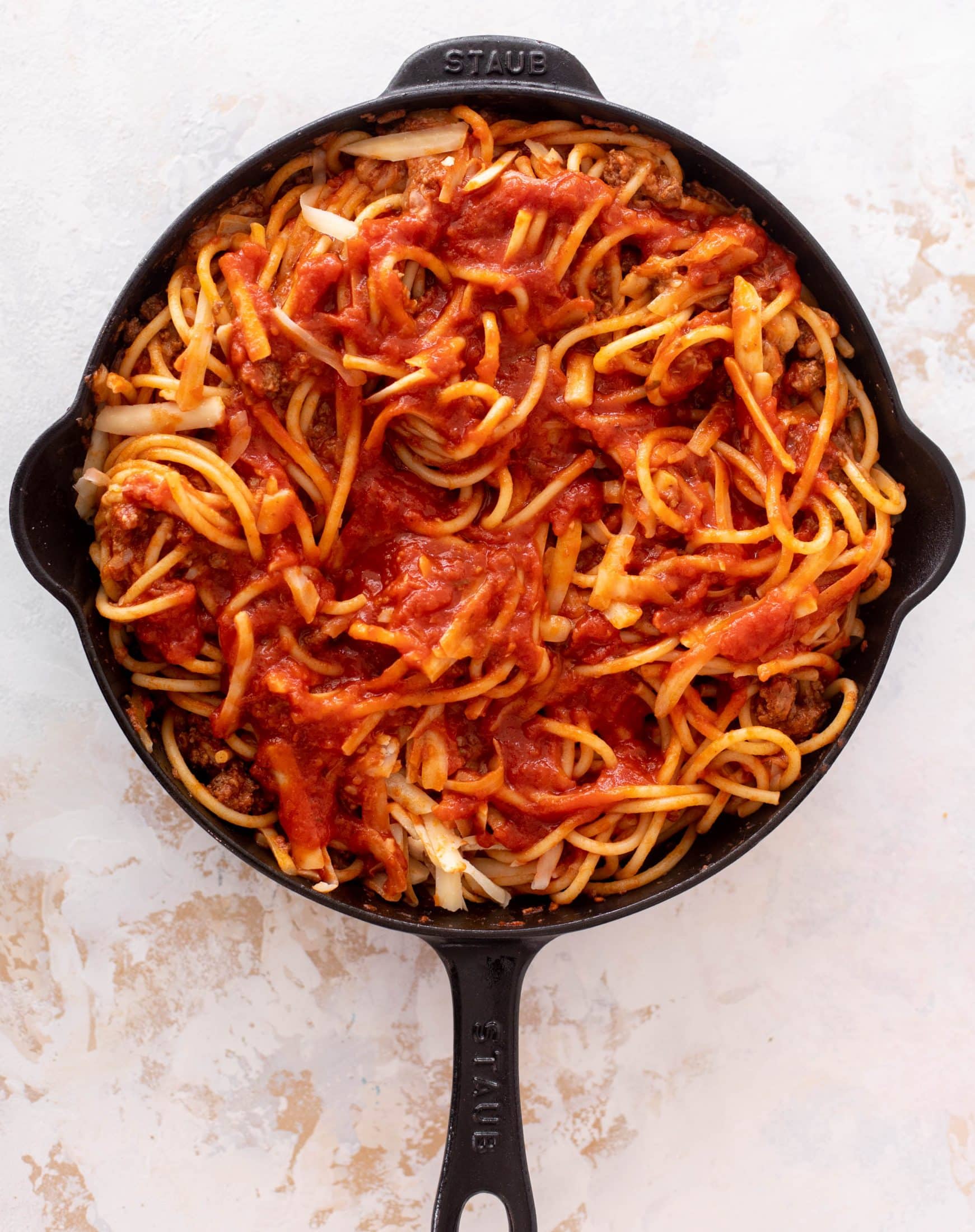 skillet bucatini pie