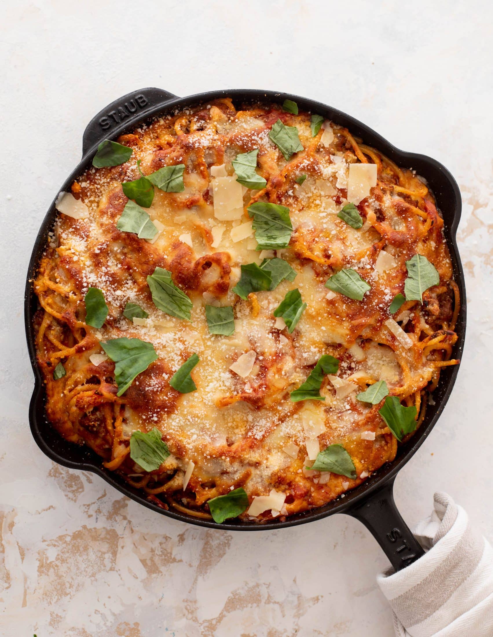 skillet bucatini pie