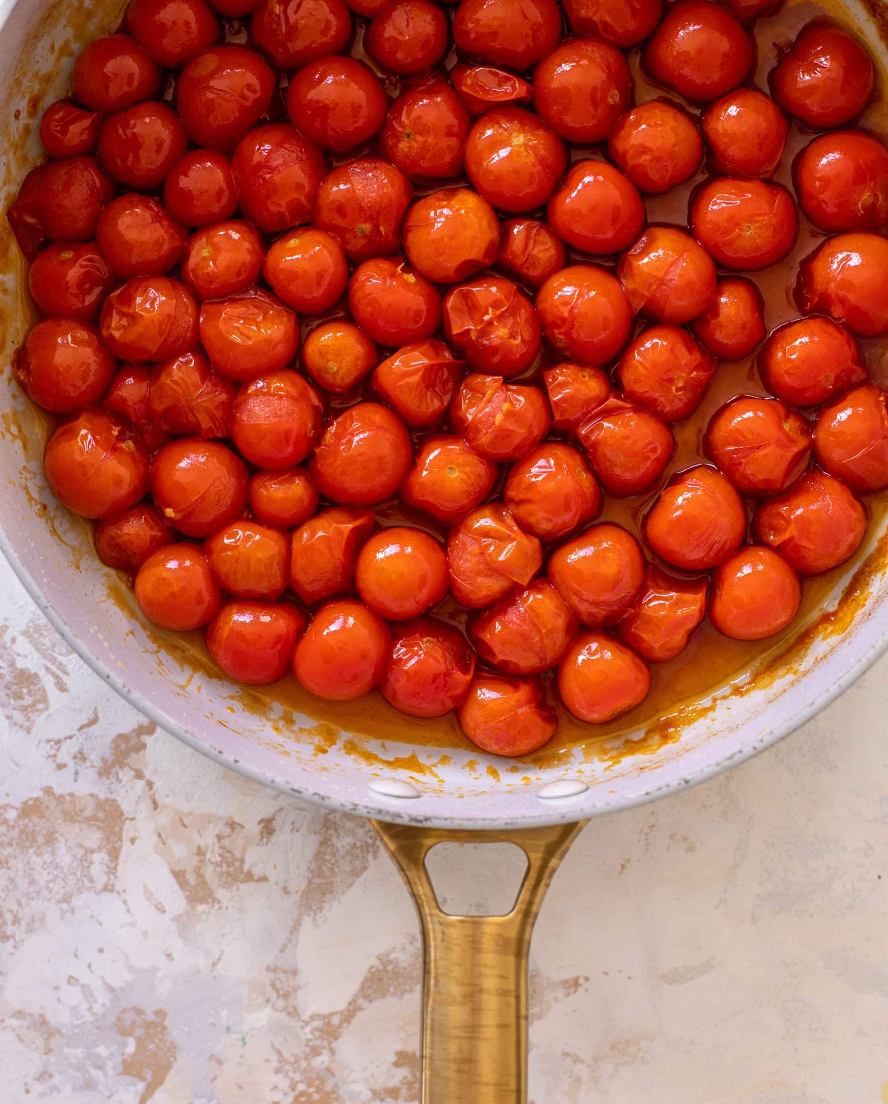 white bean dip with burst tomatoes