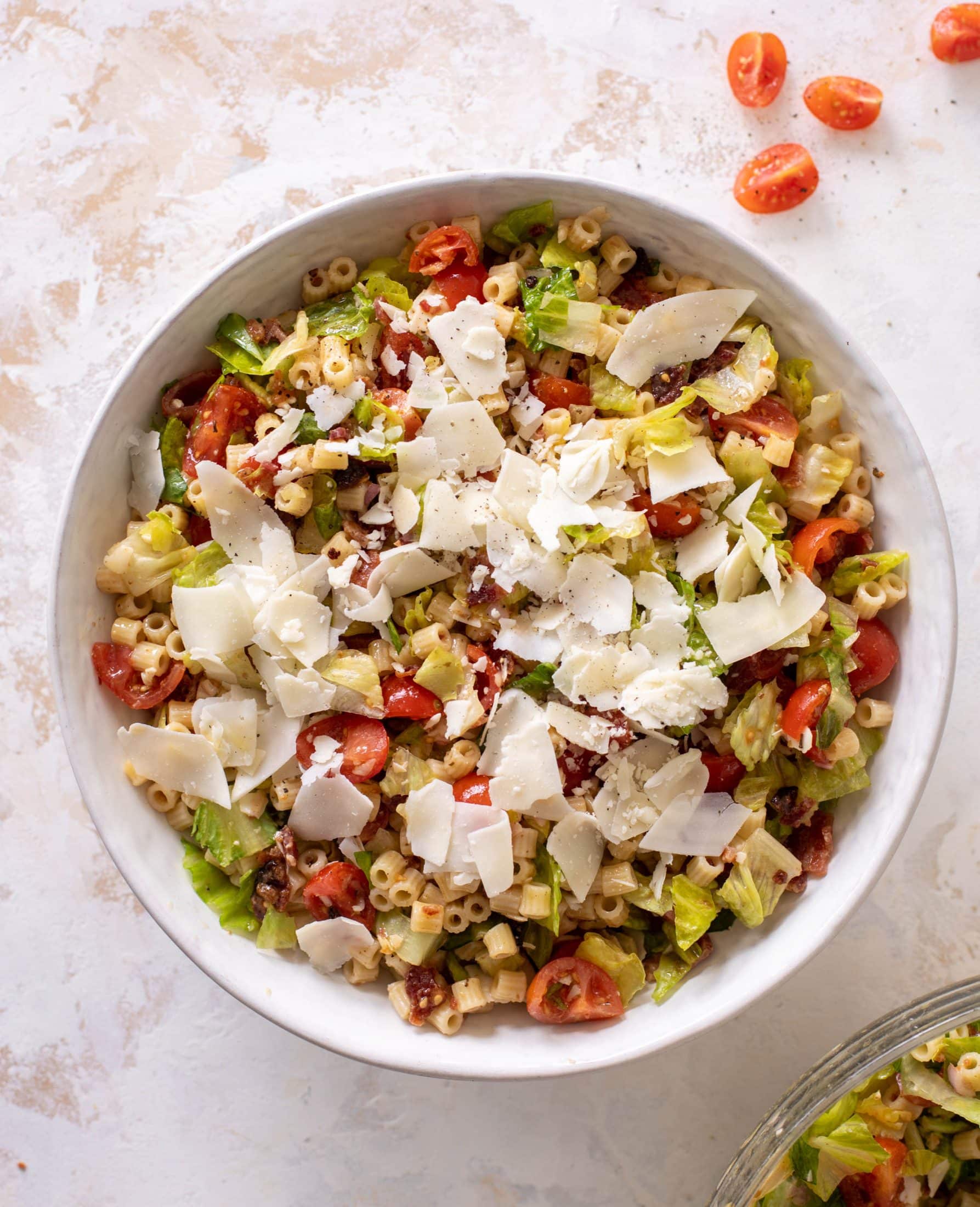 chopped BLT tiny pasta salad