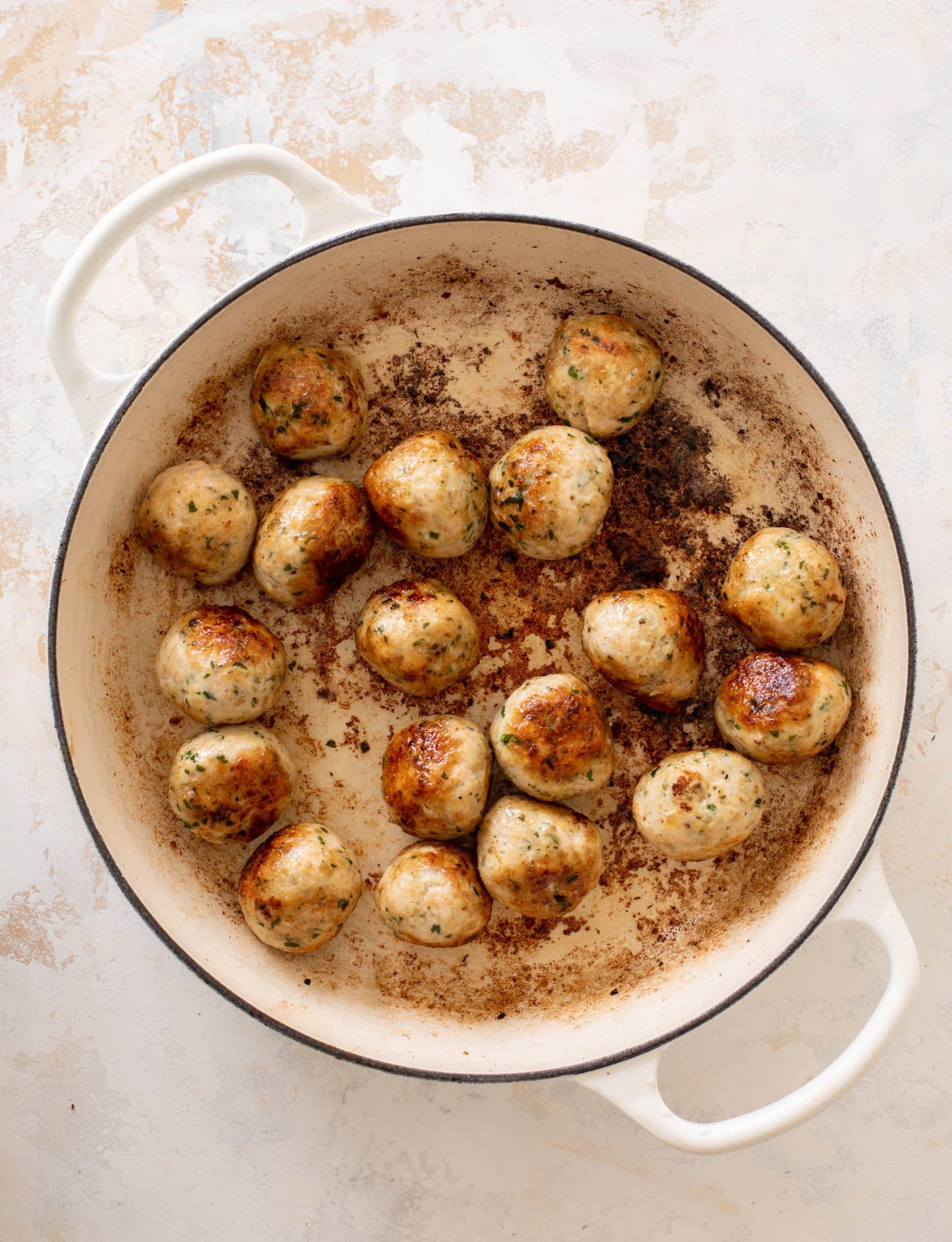 one pot chicken parm meatballs and orzo