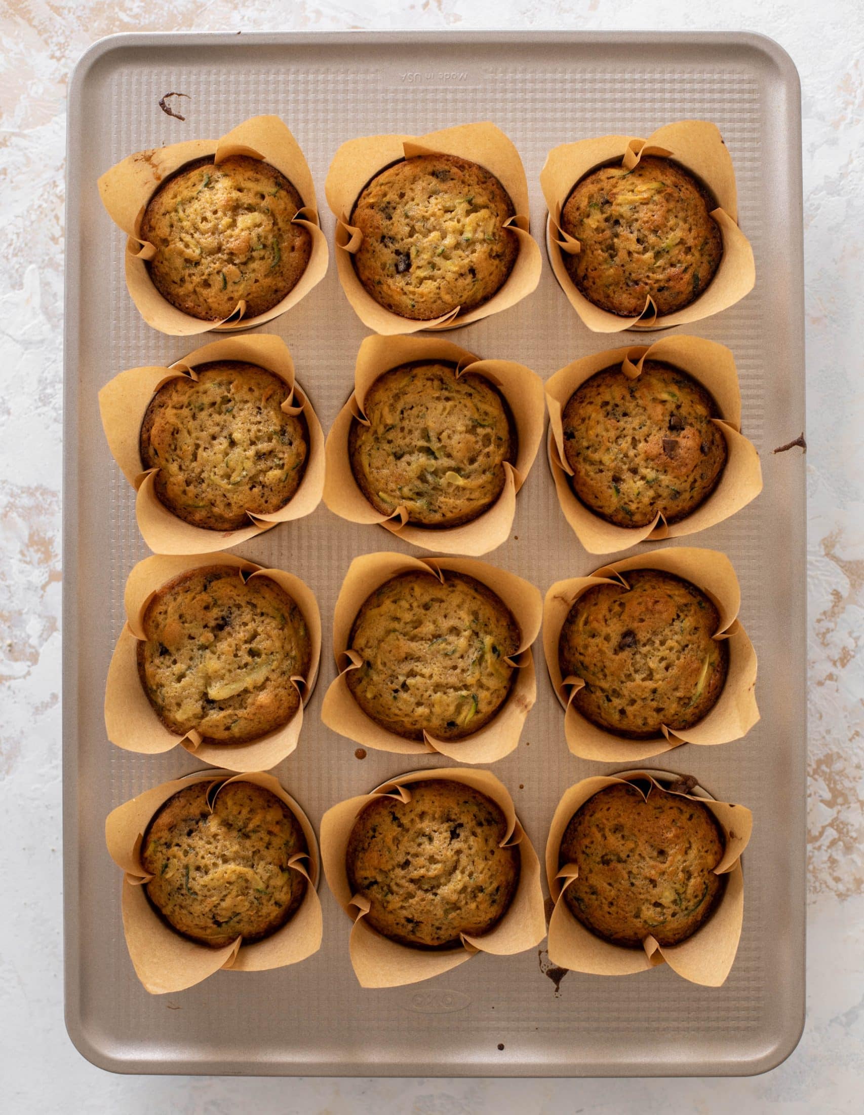 chocolate chip zucchini muffins