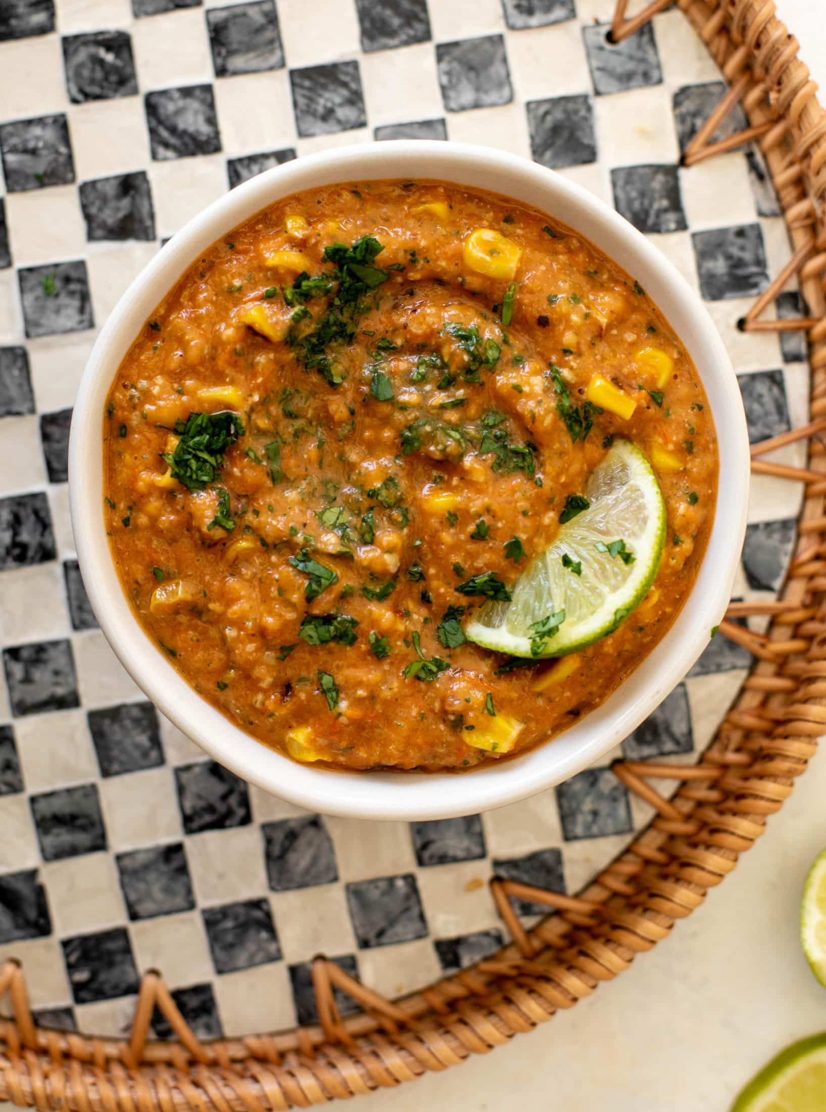 roasted tomato corn salsa