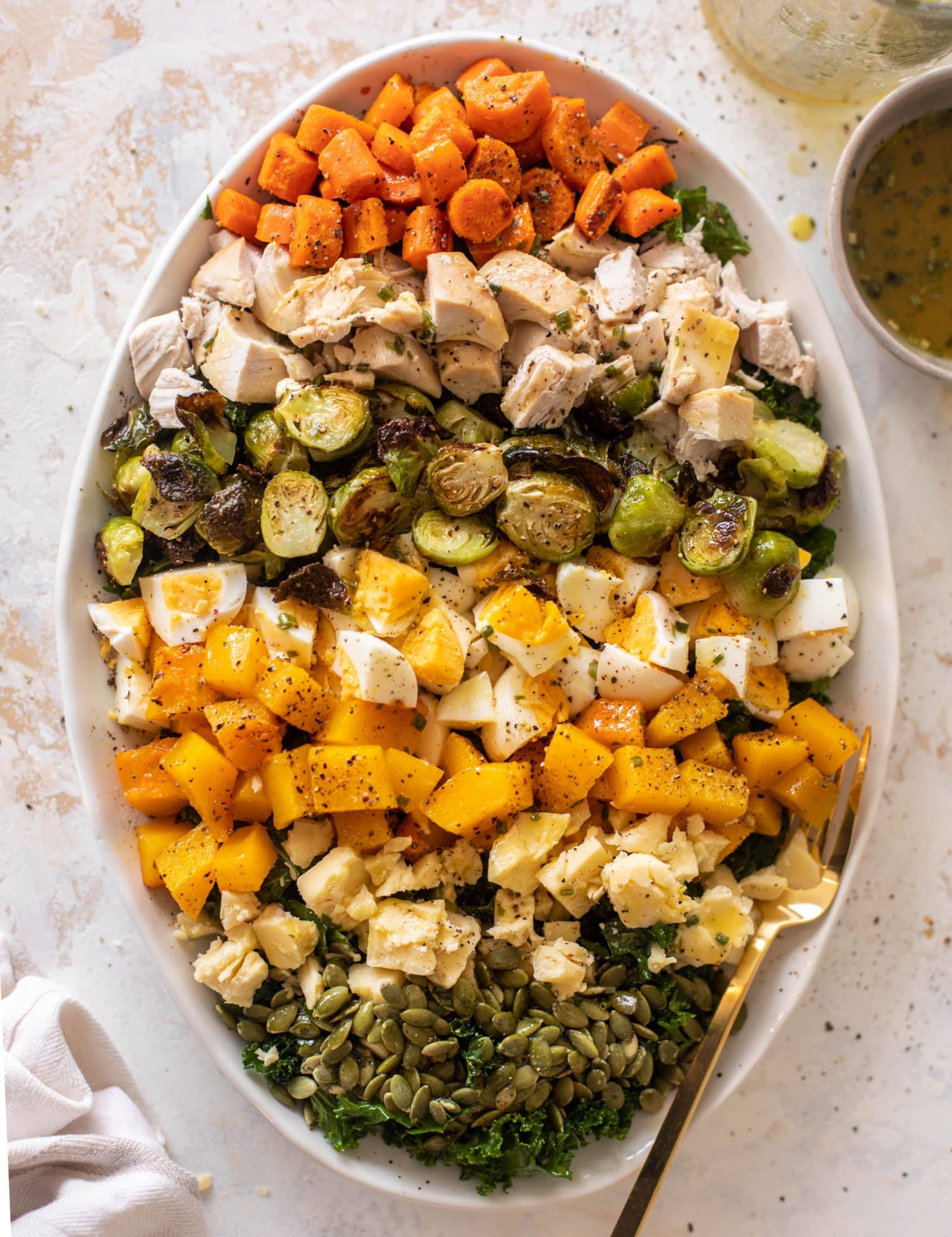 autumn fall cobb salad