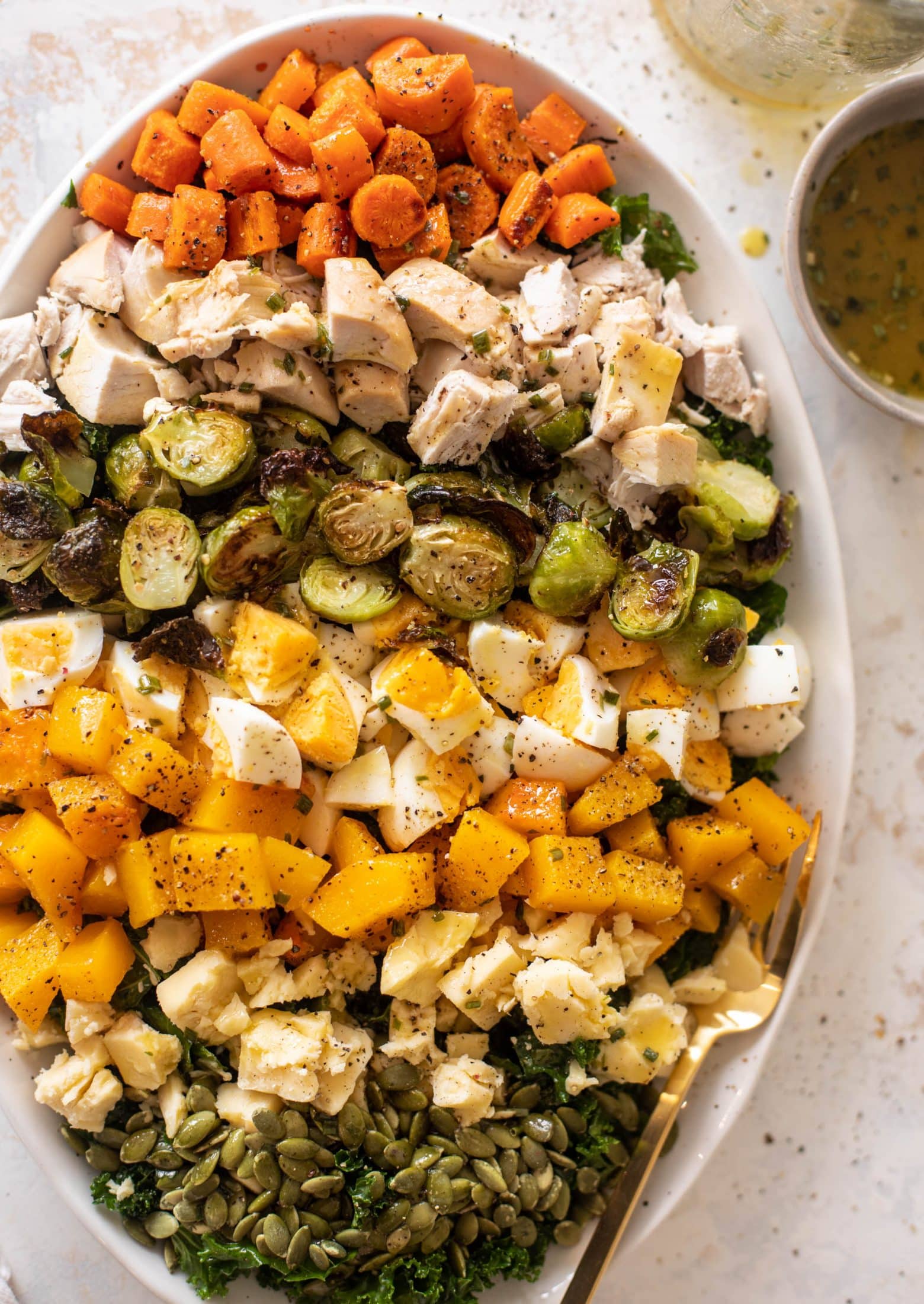 autumn fall cobb salad