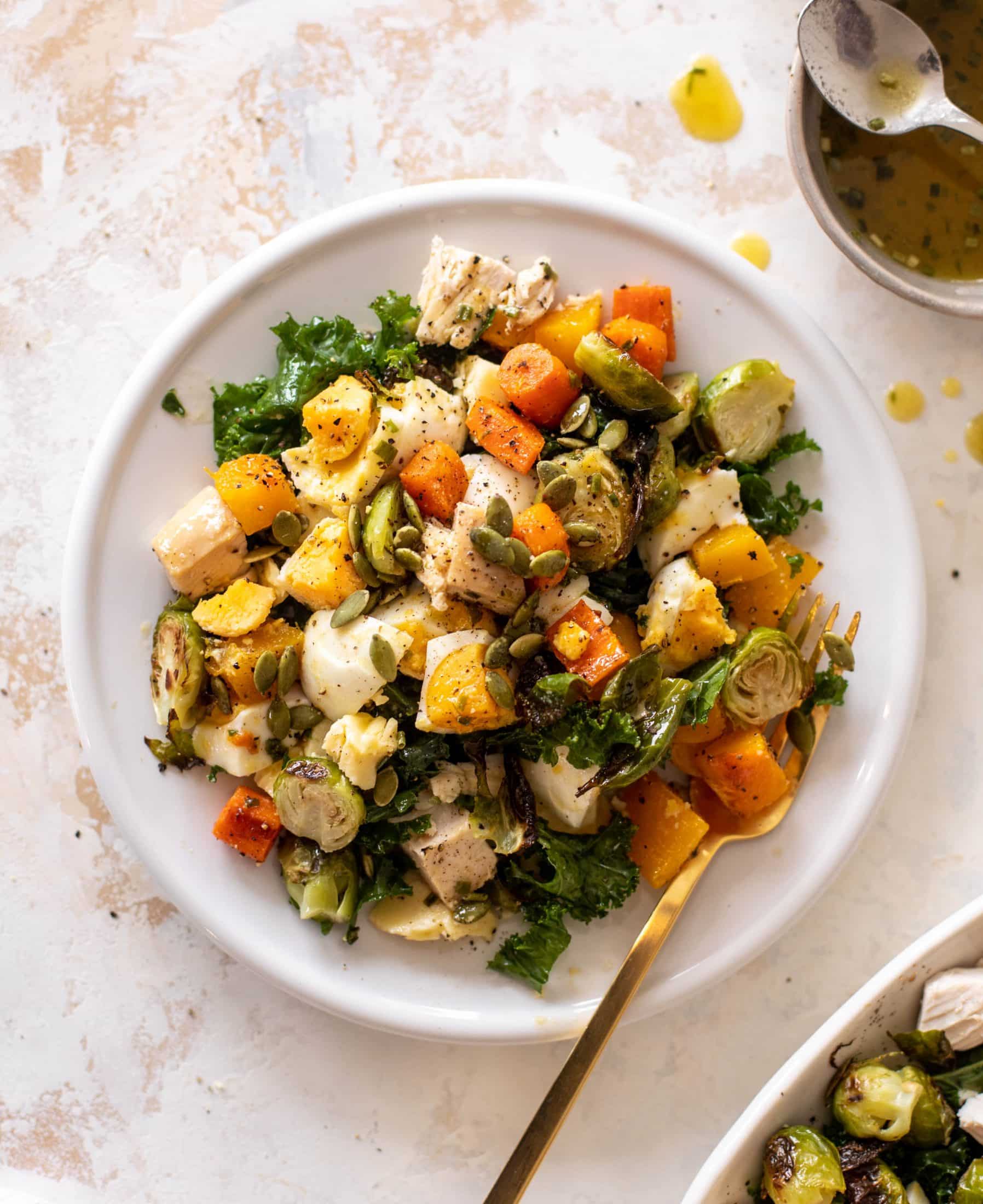 autumn fall cobb salad