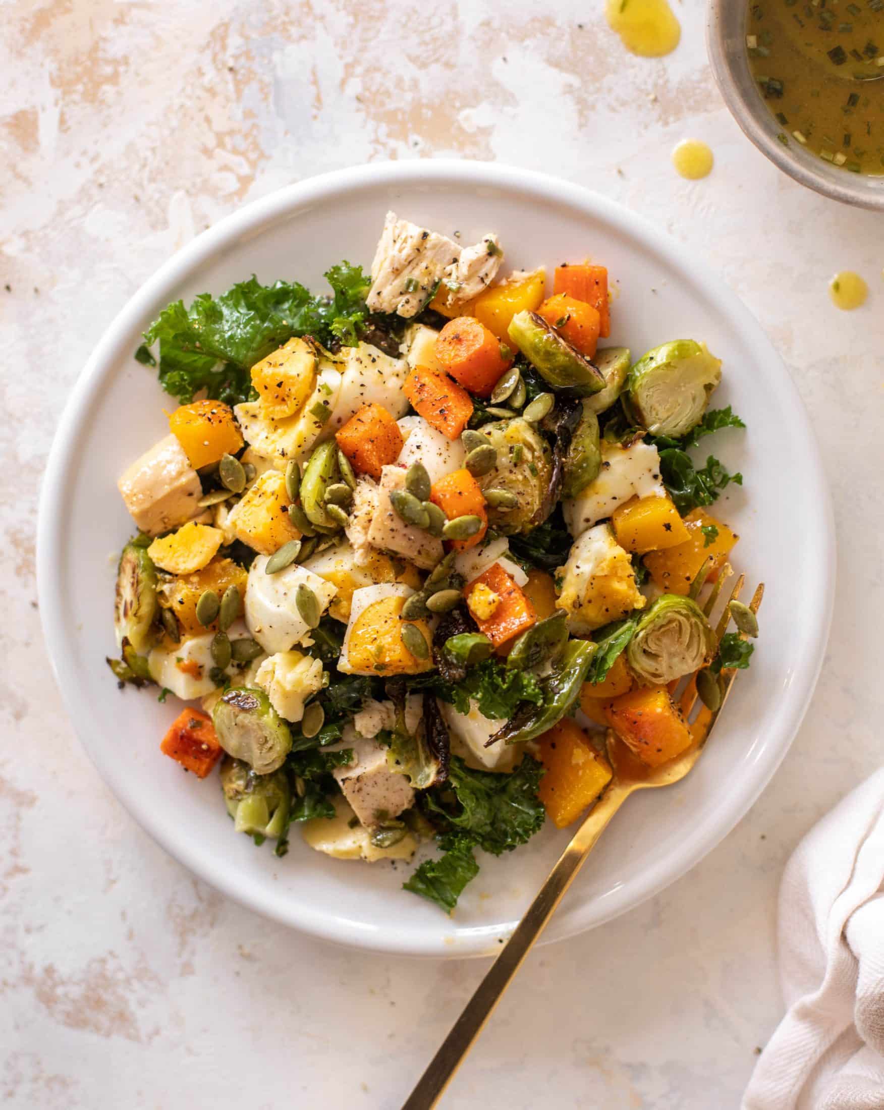 autumn fall cobb salad