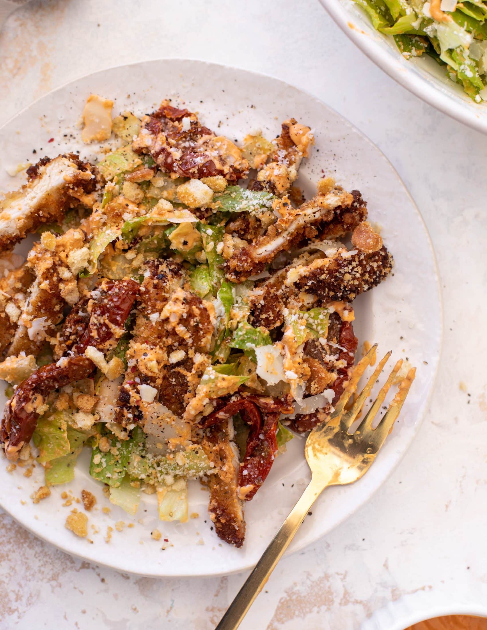 sun dried tomato caesar salad
