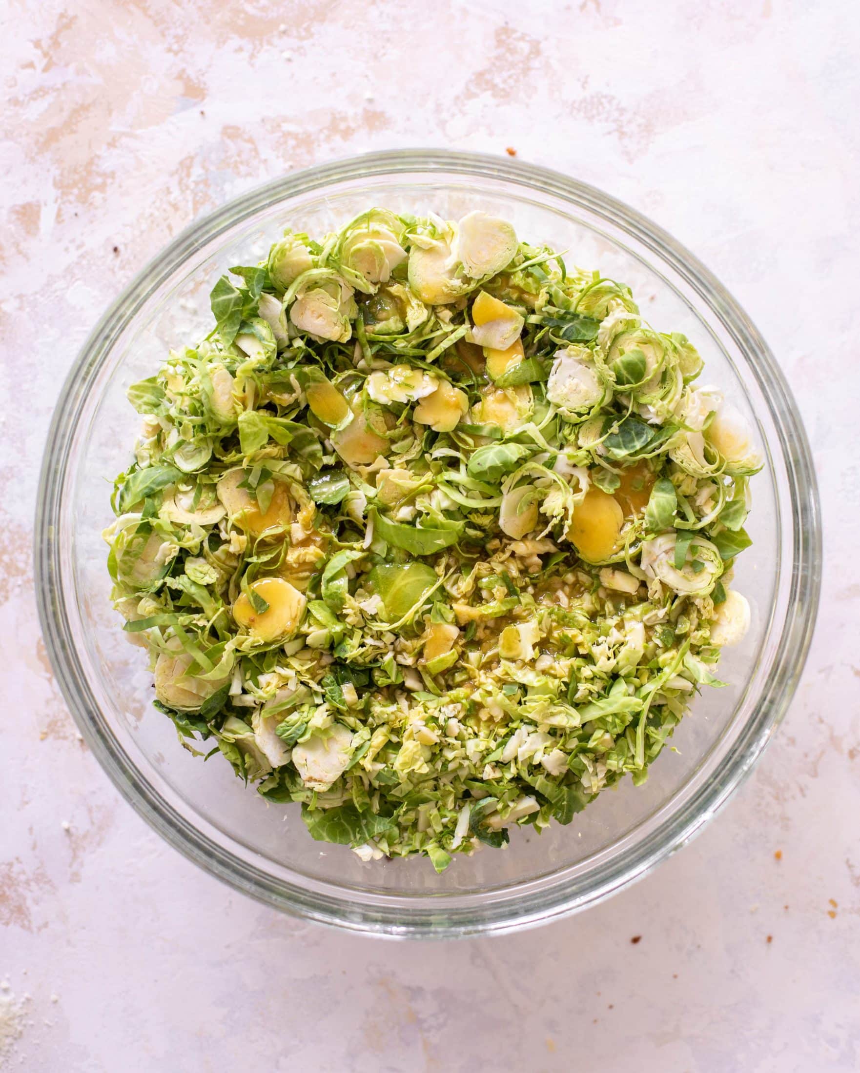 crispy chicken with brussels sprouts slaw