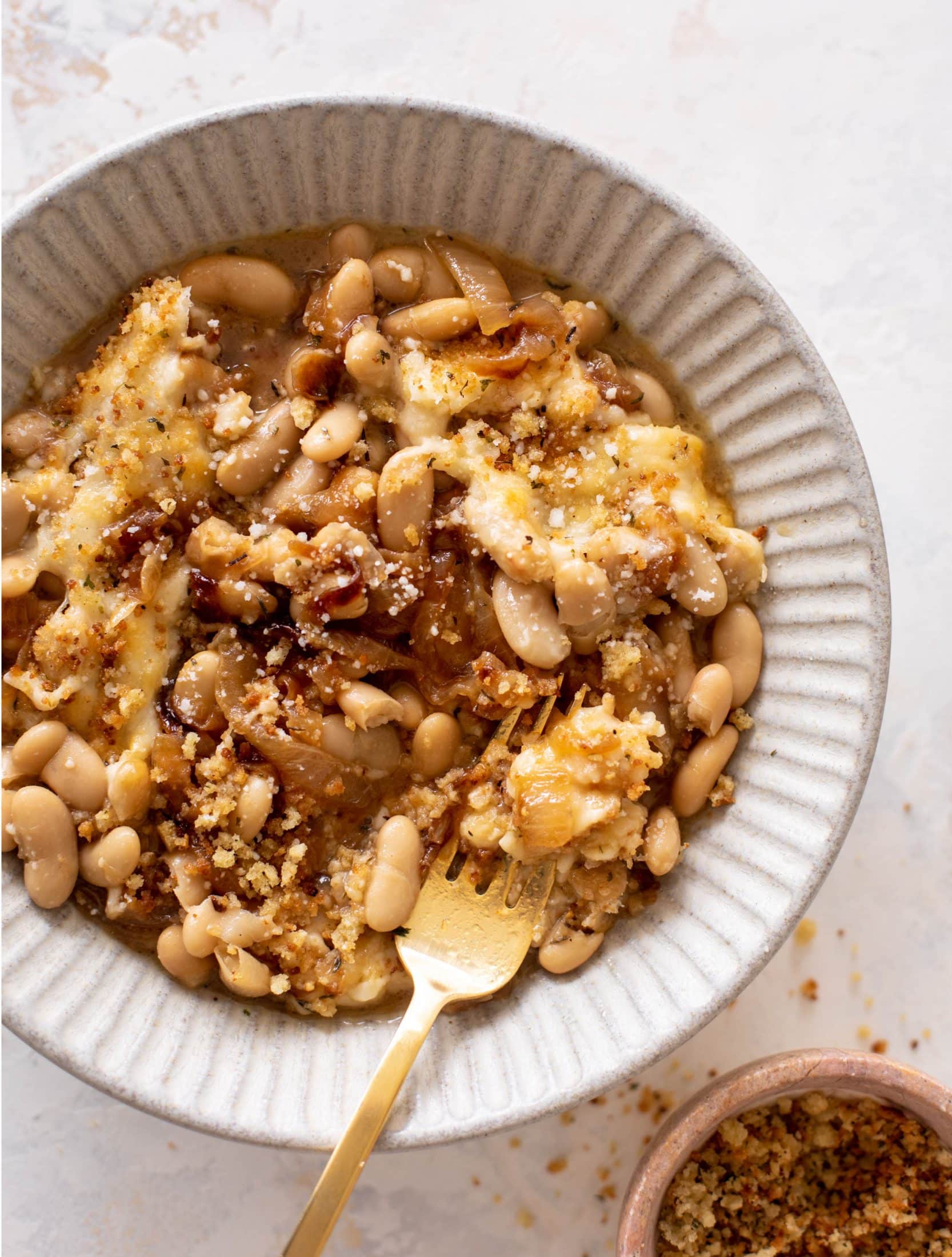 french onion white beans