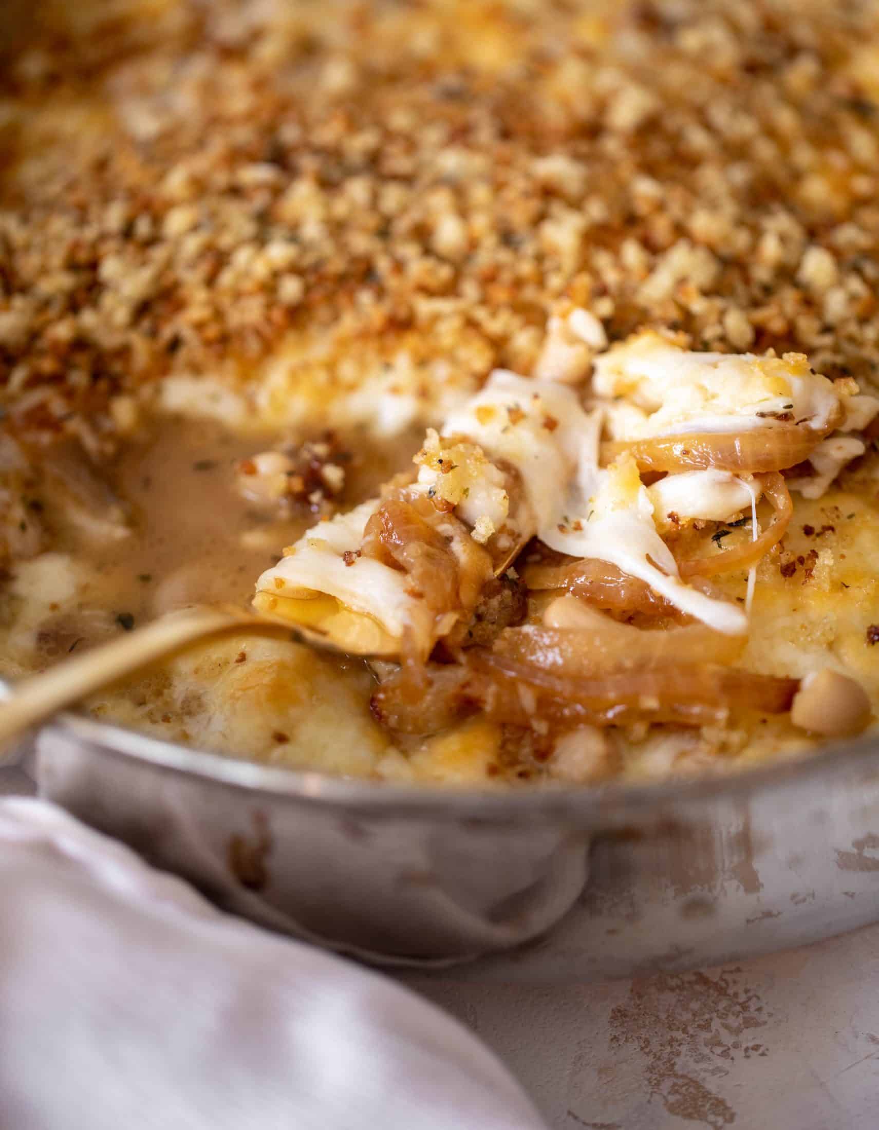 french onion white beans