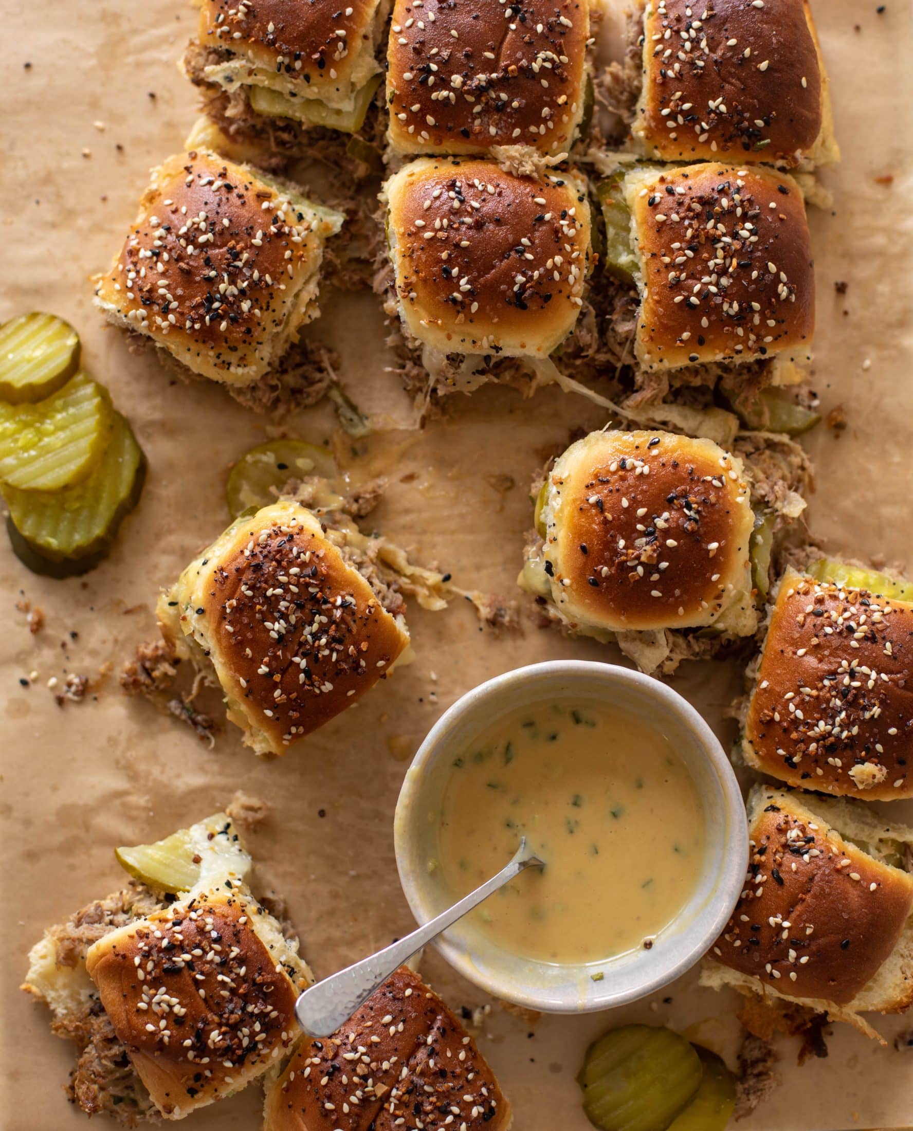 maple dijon pulled pork sliders