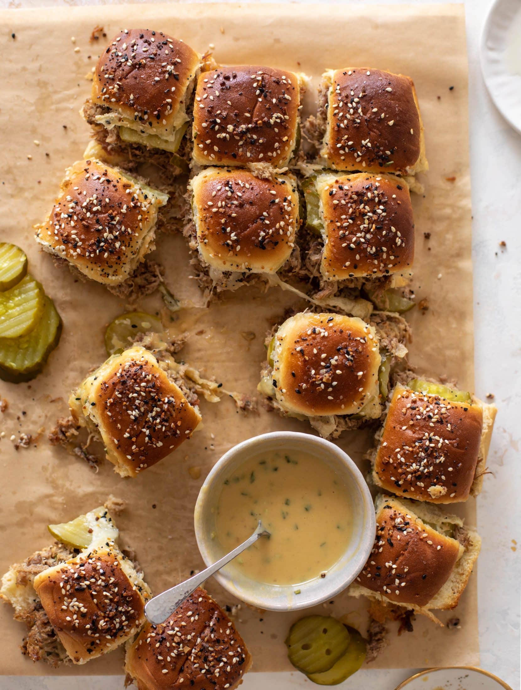 maple dijon pulled pork sliders