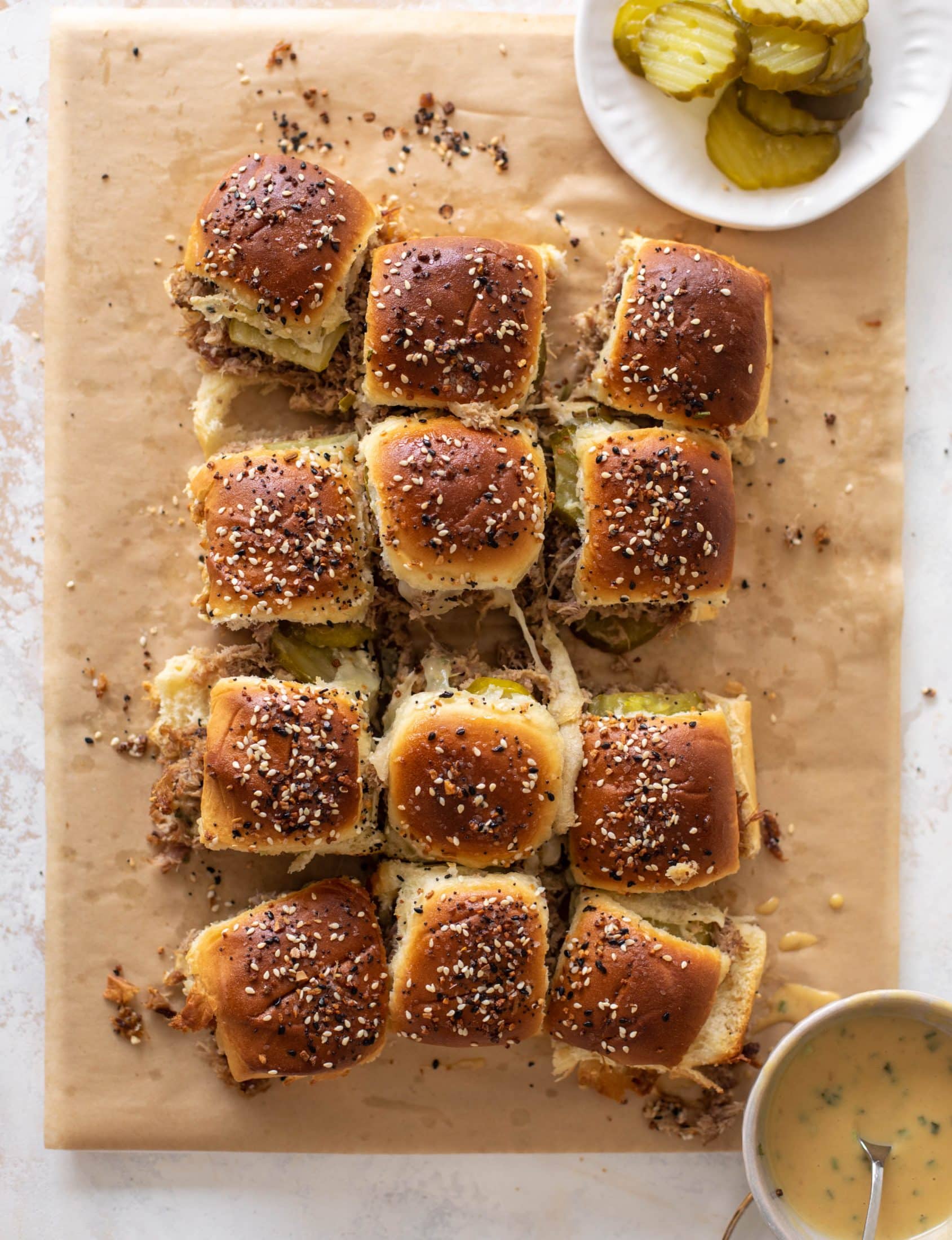 maple dijon pulled pork sliders