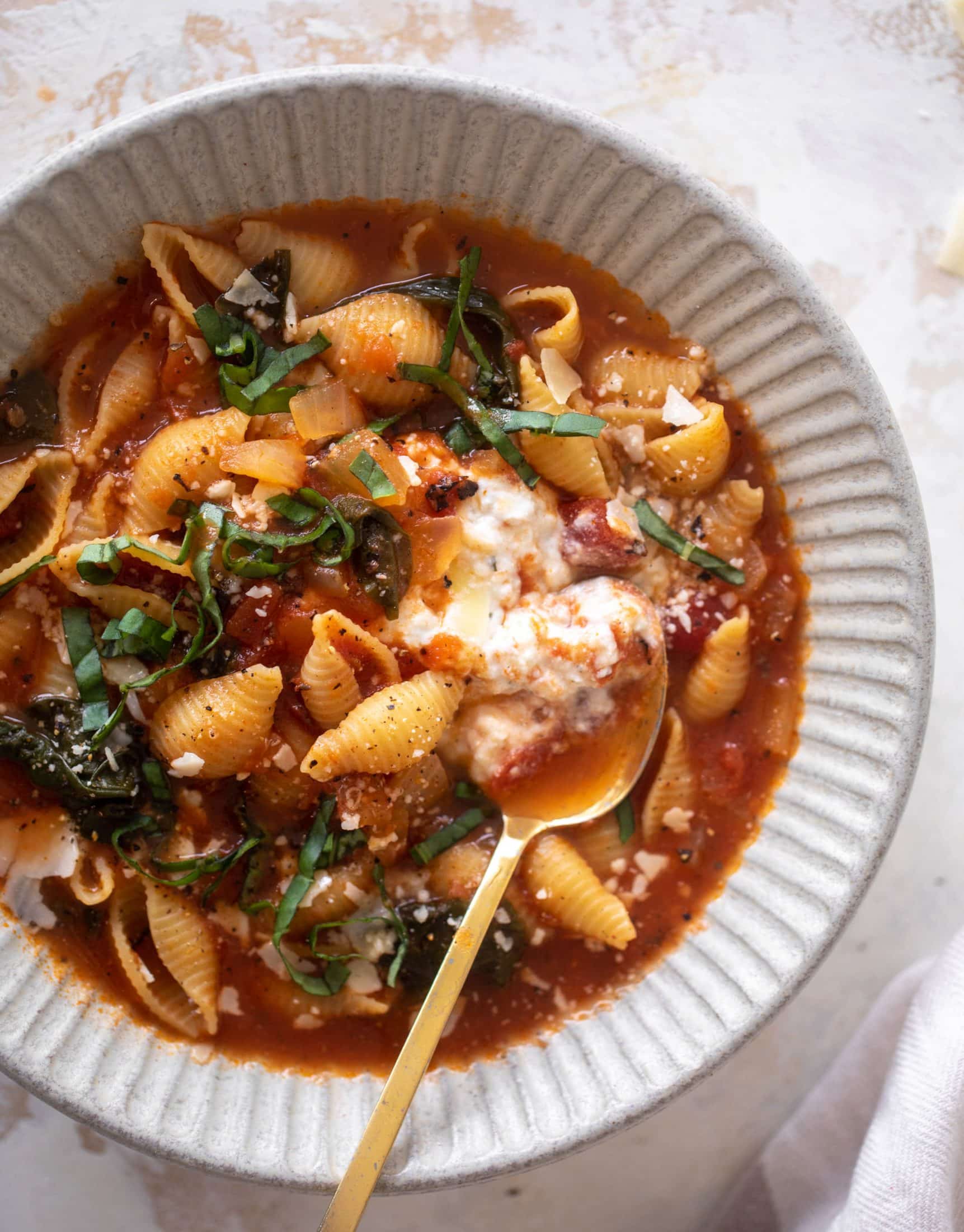 stuffed shells soup